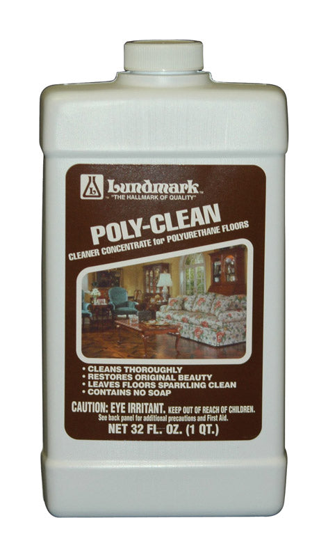 Lundmark Poly-Clean Floor Cleaner Liquid 1 qt (Pack of 6)