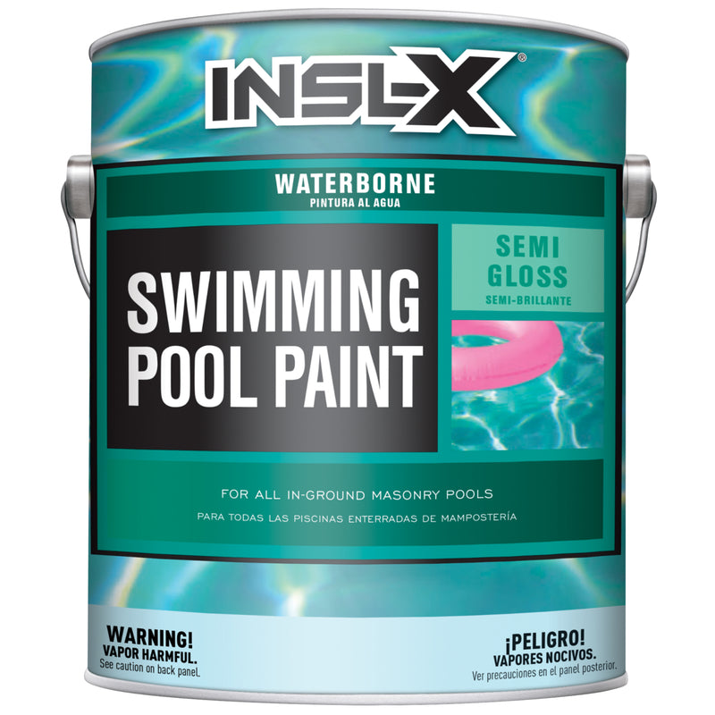 Pintura acrílica Insl-X para piscinas de interior y exterior, azul real semibrillante, 1 galón