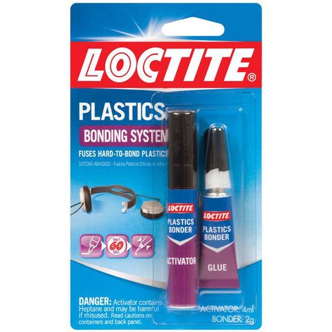 Loctite Plastic Bonding System High Strength Cyanoacrylate Clear Plastic Bonder 4 gm (Pack of 6)