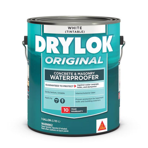 Drylok Flat White Tintable Latex Masonry Waterproof Sealer 1 gal (Pack of 2)