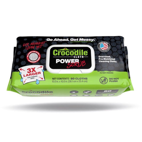 Crocodile Cloth Power Scrub Fiber Blend Cleaning Cloth 15 in. W X 10 in. L 80 pk (Pack of 6)