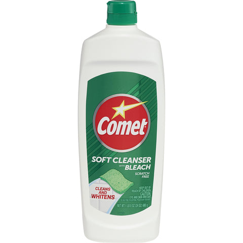 Comet No Scent Soft Cleaner with Bleach Cream 24 oz (Pack of 6)