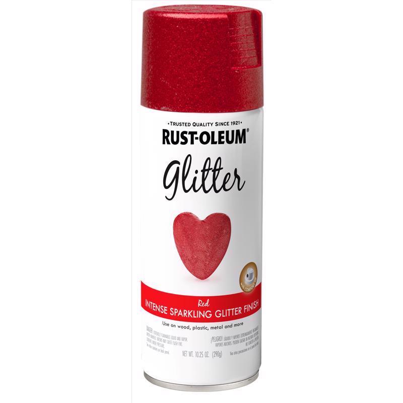 Rust-Oleum Specialty Shimmer Red Glitter Spray 10.25 oz (Pack of 4)