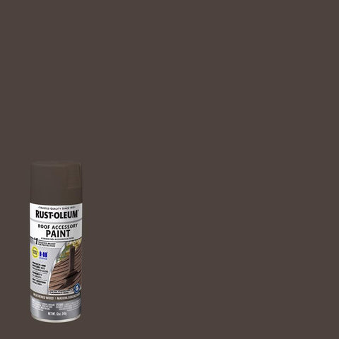 Rust-Oleum Roof Accessory Flat/Matte Weathered Wood Spray Paint 12 oz (Pack of 6)