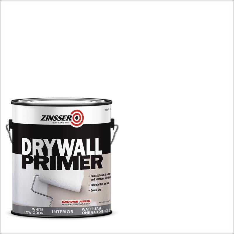 Zinsser White Flat/Matte Water-Based Styrenated Acrylic Primer 1 gal (Pack of 2)