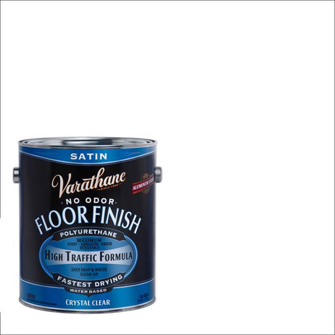 Varathane Satin Crystal Clear Water-Based Floor Finish 1 gal (Pack of 2)