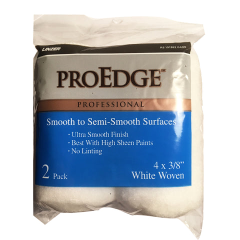 Linzer ProEdge Woven 4 in. W X 3/8 in. Trim Paint Roller Cover 2 pk (Pack of 6)