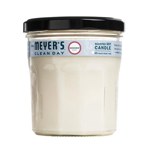 Mrs. Meyer's Clean Day White Snowdrop Scent Soy Candle 7.2 oz (Pack of 6)