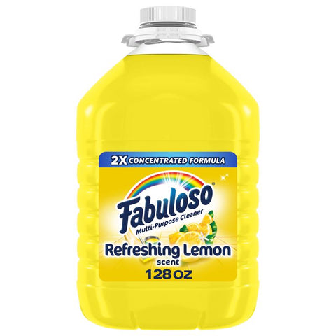 Fabuloso Lemon Scent All Purpose Cleaner Liquid 128 oz (Pack of 4)