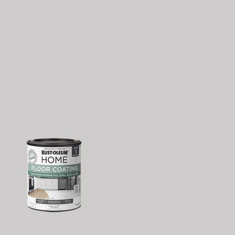 Rust-Oleum Home Floor Coating Ultra White Tint Base Water-Based Floor Coating Step 1 1 qt (Pack of 6)