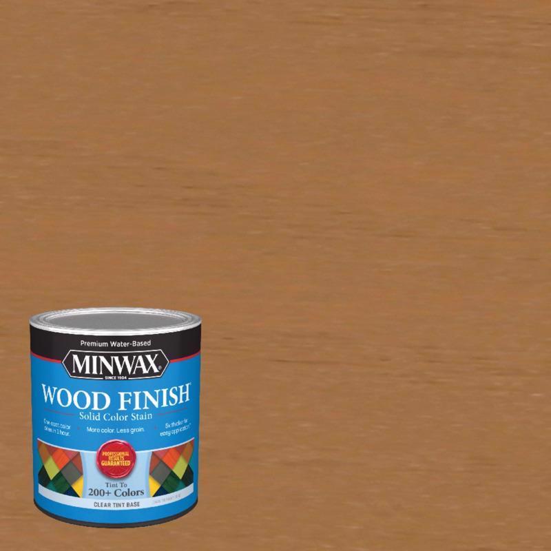 Minwax Wood Finish Water-Based Solid Clear Tint Base Wood Stain 1 qt (Pack of 4)