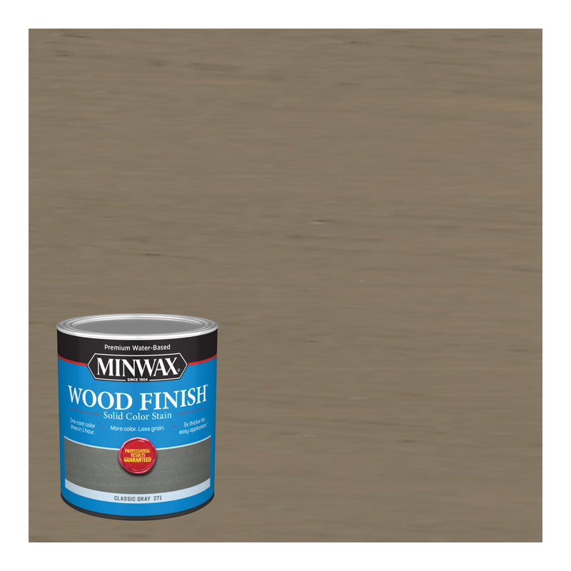 Minwax Acabado para Madera a Base de Agua Tinte Sólido para Madera Gris Clásico a Base de Agua 1 qt