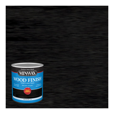 Minwax Acabado para Madera a Base de Agua Negro Sólido Tinta de Madera a Base de Agua Negro Verdadero 1 qt