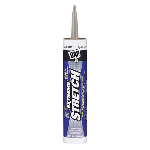 DAP Extreme Stretch Slate Gray Acrylic Urethane All Purpose Elastomeric Sealant 10.1 oz (Pack of 12)