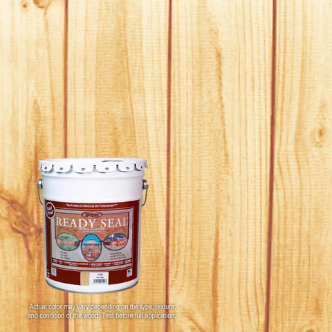 Ready Seal Goof Proof Semi-Transparent Flat Clear Oil-Based Penetrating Wood Stain/Sealer 5 gal
