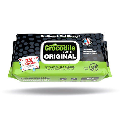 Crocodile Cloth Original Fiber Blend Cleaning Wipes 15 in. W X 10 in. L 100 pk (Pack of 6)
