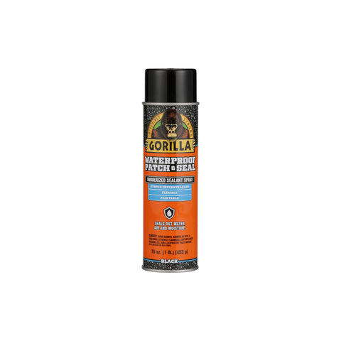 Gorilla Black Rubber Waterproof and Sealer 16 oz (Pack of 6)