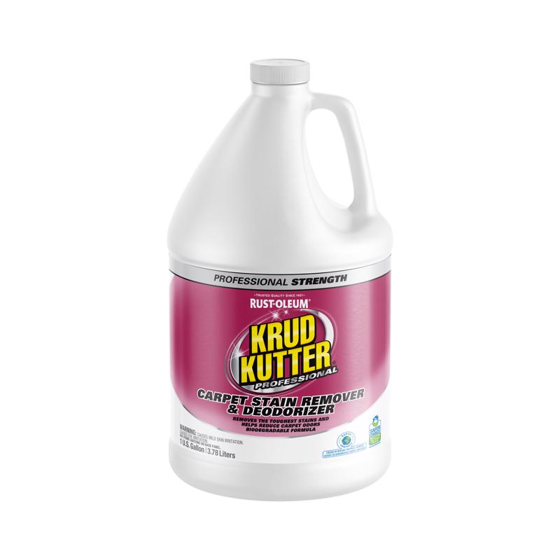 Krud Kutter Professional No Scent Carpet Stain Remover 1 gal Liquid (Pack of 4)
