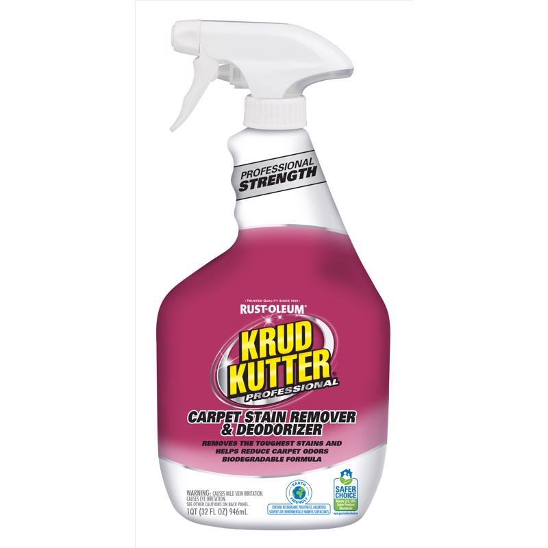 Krud Kutter Professional No Scent Carpet Stain Remover 32 oz Liquid (Pack of 6)
