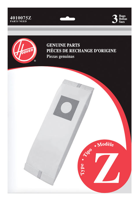 Hoover Vacuum Bag 3 pk Type Z