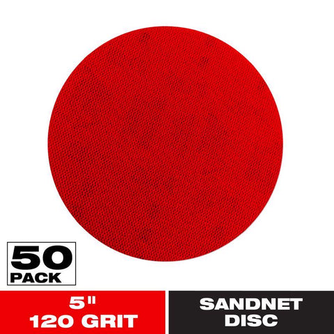 Diablo SandNet 5 in. Ceramic Blend Hook and Lock Sanding Disc 120 Grit Medium 50 pk