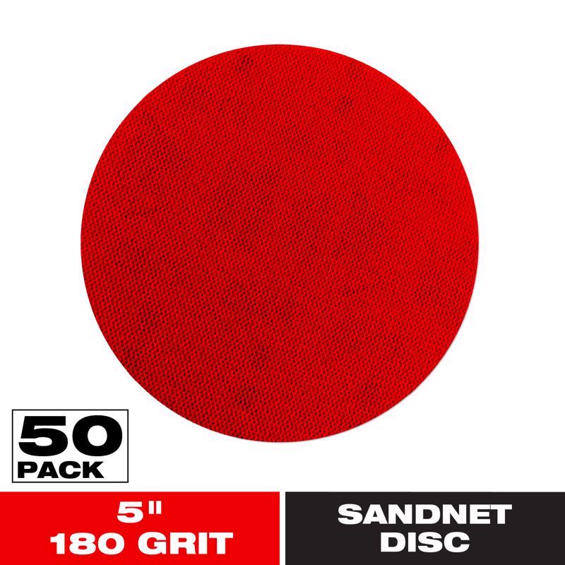 Diablo SandNet 5 in. Ceramic Blend Hook and Lock Sanding Disc 180 Grit Fine 50 pk