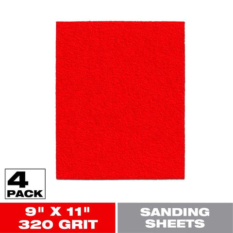 Diablo 9 in. L X 11 in. W 320 Grit Aluminum Oxide Sanding Sheet 4 pk
