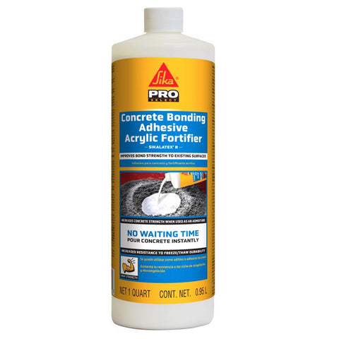 Sika Pro Select Bonding Adhesive & Concrete Acrylic Fortifier 1 qt (Pack of 6)