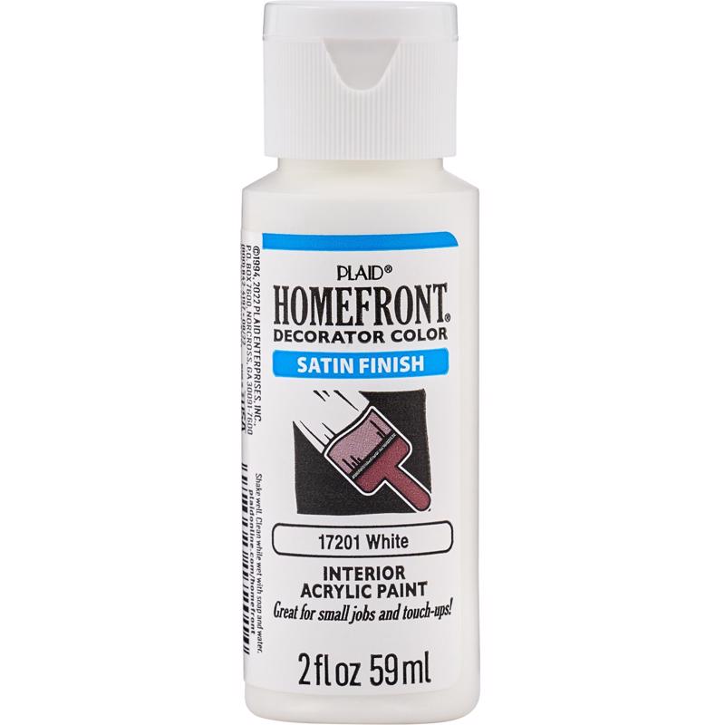 Homefront Satin White Hobby Paint 2 oz (Pack of 3)
