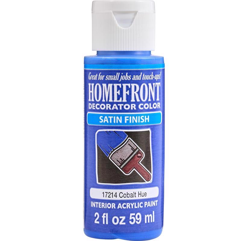 Homefront Satin Cobalt Hue Hobby Paint 2 oz (Pack of 3)