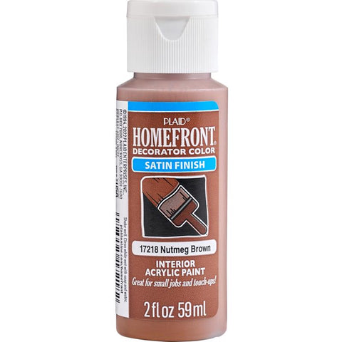 Homefront Satin Nutmeg Brown Hobby Paint 2 oz (Pack of 3)