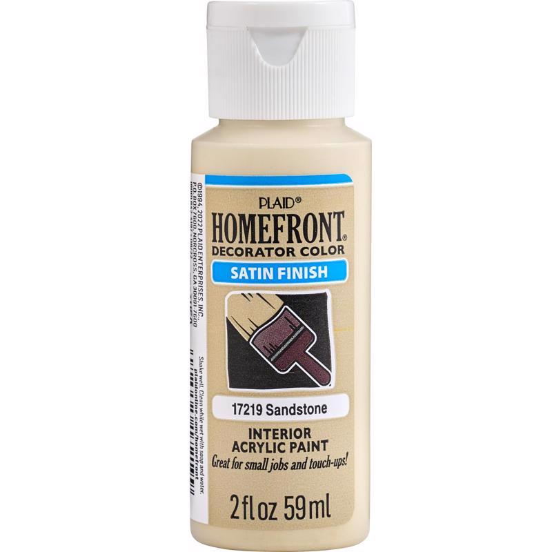 Homefront Satin Sandstone Hobby Paint 2 oz (Pack of 3)
