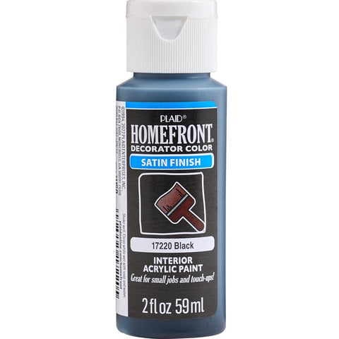 Homefront Satin Black Hobby Paint 2 oz (Pack of 3)