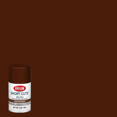 Krylon Short Cuts Gloss Espresso Spray Paint 3 oz (Pack of 6)
