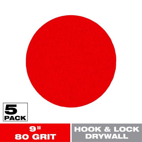 Diablo Hook and Lock 9 in. L X 9 in. W Aluminum Oxide 80 Grit Coarse Drywall ROS Disk