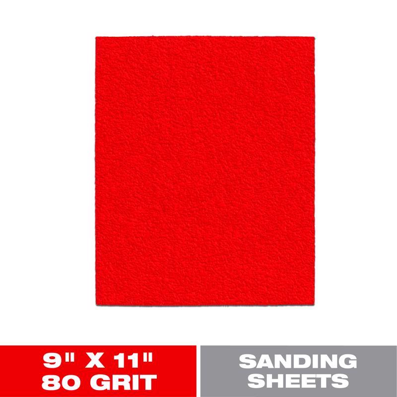 Diablo 11 in. L X 9 in. W Aluminum Oxide 80 Grit Coarse Sanding Sheet (Pack of 50)