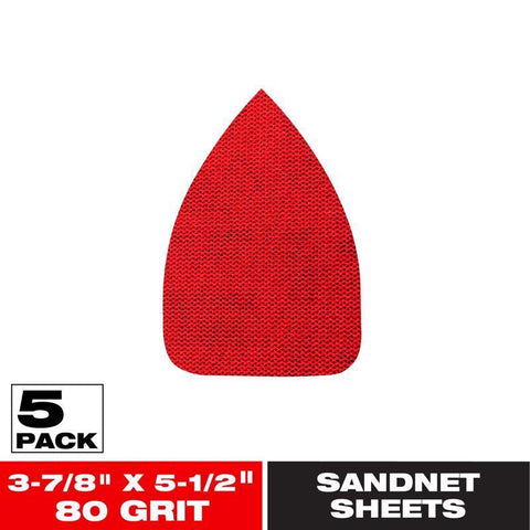 Diablo SandNet 5-1/2 in. L X 3-7/8 in. W Ceramic Blend 80 Grit Coarse Sanding Pad