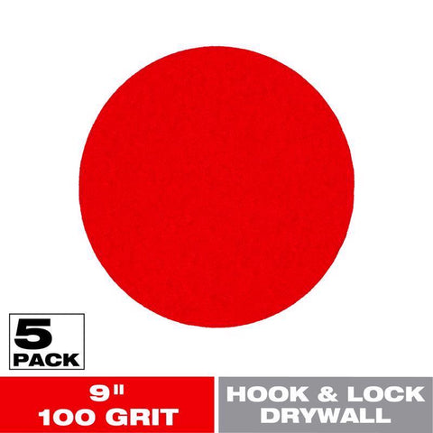 Diablo Hook and Lock 9 in. L X 9 in. W Aluminum Oxide 100 Grit Medium Drywall ROS Disk