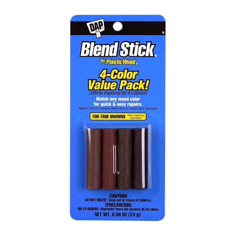 DAP Plastic Wood True Browns Blend Sticks 0.86 oz (Pack of 6)