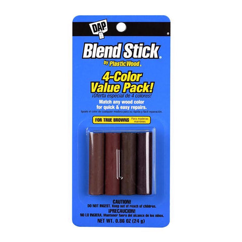 DAP Plastic Wood True Browns Blend Sticks 0.86 oz (Pack of 6)