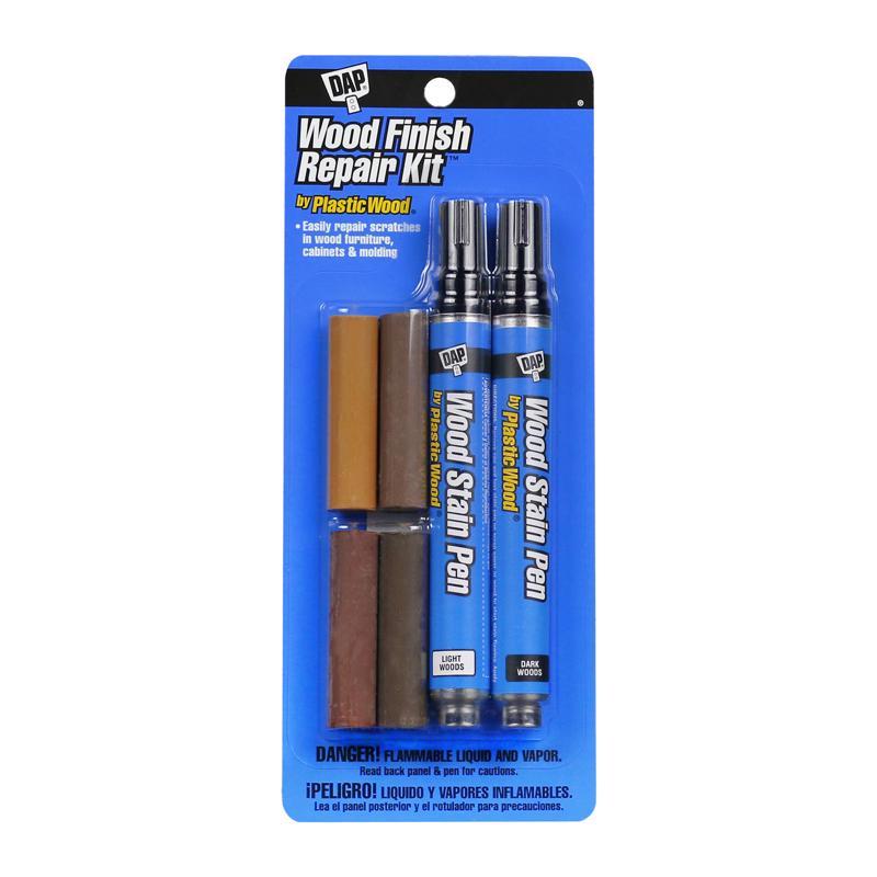 Kit de reparación de acabado para madera DAP Plastic Wood Tones, 4 oz (paquete de 6)