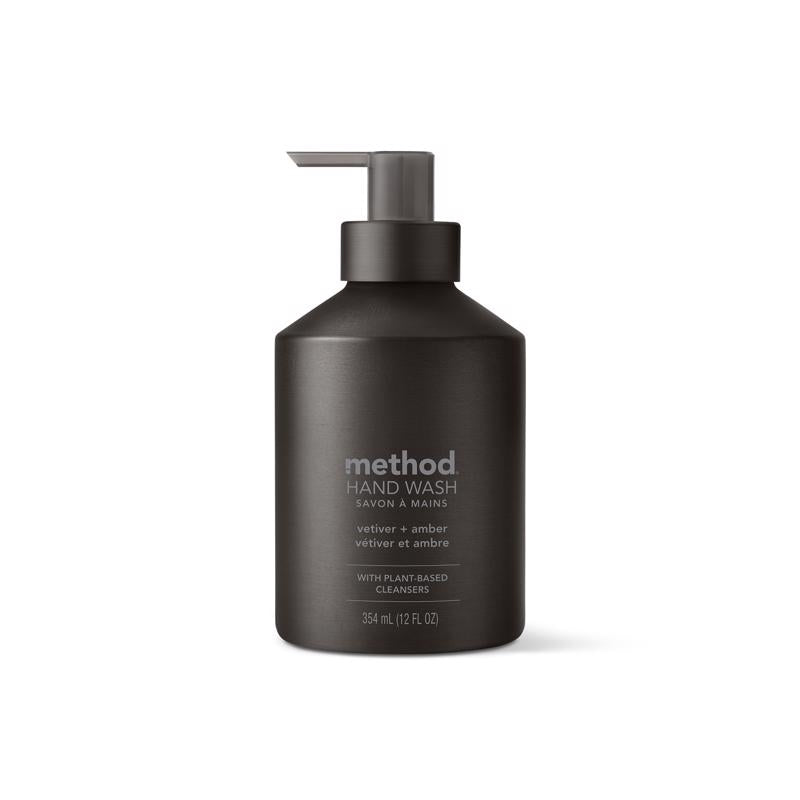 Method Vetiver & Amber Scent Gel Hand Wash 12 oz (Pack of 3)