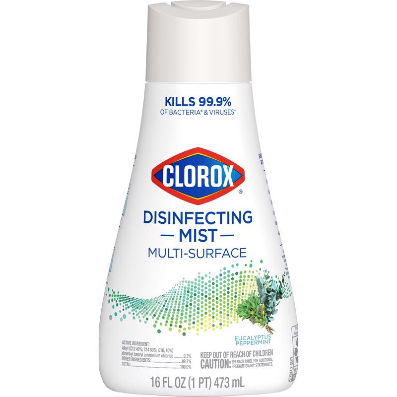 Clorox Eucalyptus Peppermint Scent Disinfectant Cleaner 16 oz 1 pk (Pack of 6)
