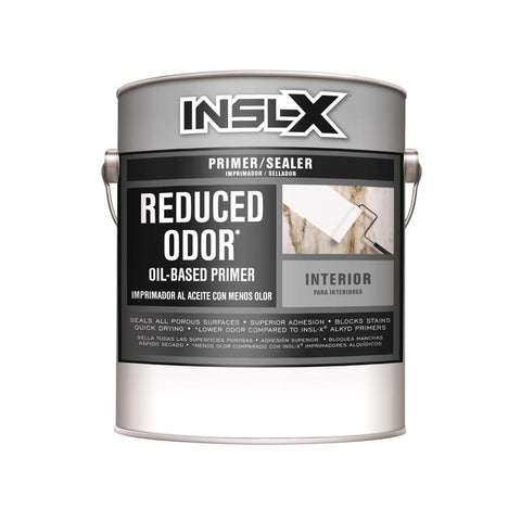 Insl-X Reduced Odor White Flat Oil-Based Alkyd Primer 1 gal (Pack of 4)