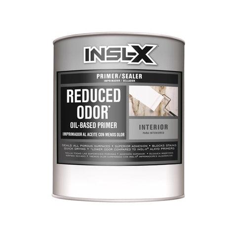Insl-X Reduced Odor White Flat Oil-Based Alkyd Primer 1 qt (Pack of 4)