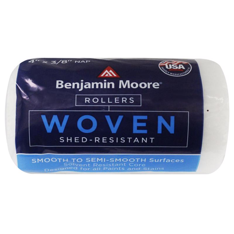 Benjamin Moore Woven 4 in. W X 3/8 in. Paint Roller Cover 1 pk (Pack of 12)