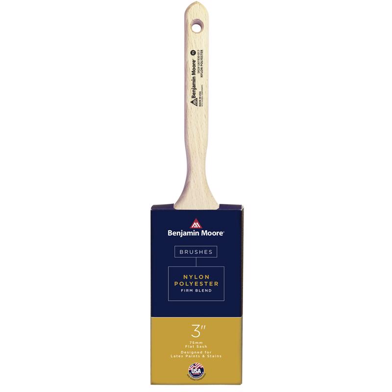 Benjamin Moore 3 in. Firm Flat Sash Paint Brush (Pack of 6)