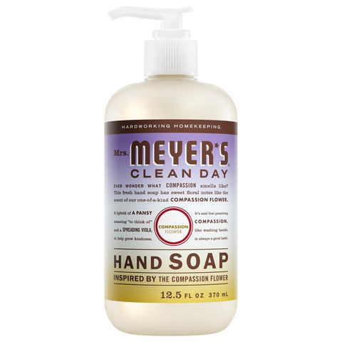 Mrs. Meyer's Clean Day Compassion Flower Scent Liquid Hand Soap 12.5 oz (Pack of 6)
