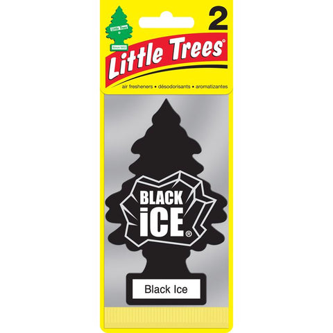 Little Trees Black Ice Scent Air Freshener Solid 2 pk (Pack of 12)
