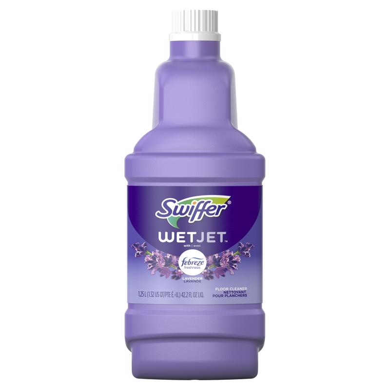 Swiffer WetJet Lavender Vanilla Scent Floor Cleaner Refill Liquid 42.2 oz (Pack of 4)